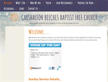 Tablet Screenshot of beechesbaptist.org